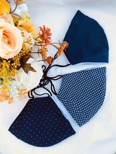 Handmade Face Mask With Filter Pocket And Nose Wire Reusable USA