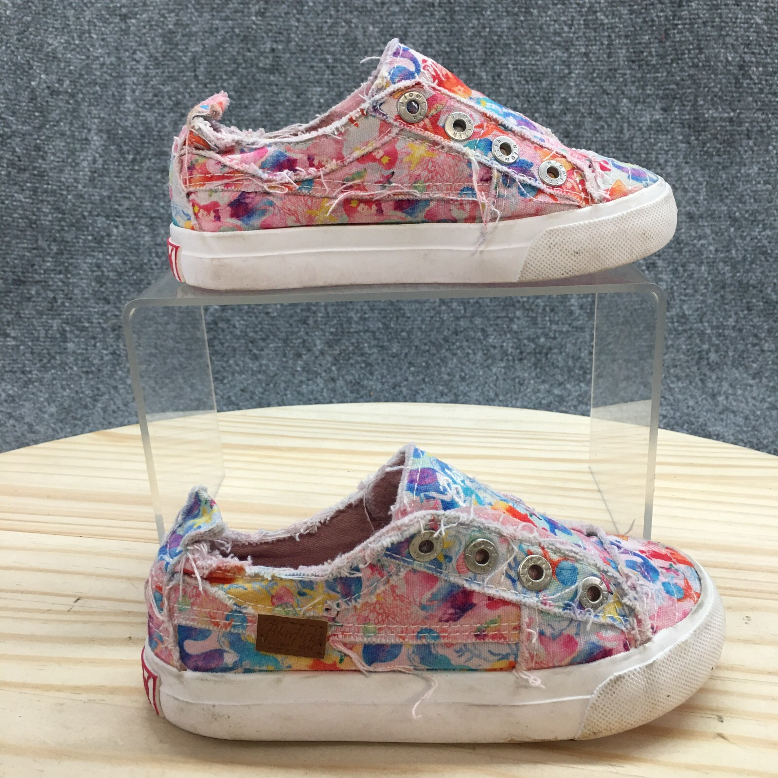 Toddler 9 Platform Sneaker Multicolor Canvas Tie Dye Round