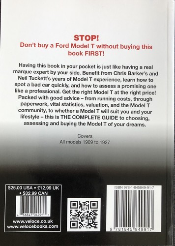 The Essential Buyer's Guide Ford Model T 1909-1927 Chris Barker Neil Tuckett TPB - Picture 3 of 3