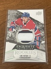 2024-25 UD Exquisite Collection Rookie Patch Lane Hutson /99 #RP-LH Montreal