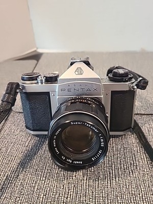 Asahi Pentax Spotmatic SP with Super-Takumar 55 mm 1:1.8/55 Lens Made In Japan