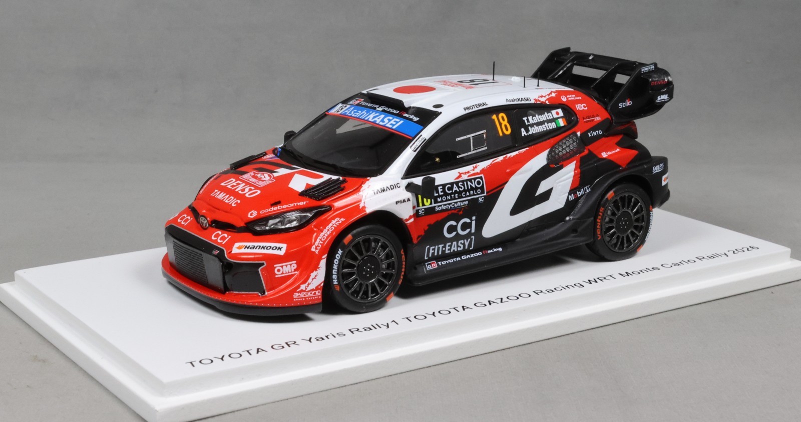 Spark Toyota GR Yaris Rally 1 2026 Monte Carlo Rally Takamoto Katsuta S6914 1/43