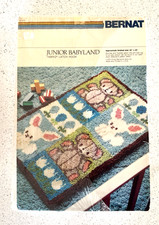 Bernat Junior Babyland Rug Tabriz Latch Hook Kit 23 x 35 1975 USA Torn Package