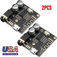 2pcs Bluetooth Audio Receiver Board BT 5.0 Stereo Audio Amplifier 3.7-5V Car