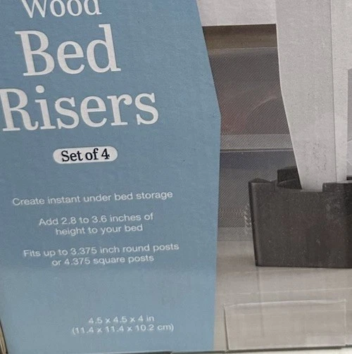 Juego de espresso de madera Whitmor de elevador de 4 camas 6511-4713-ESPR - Nuevo Foto 4 de 4