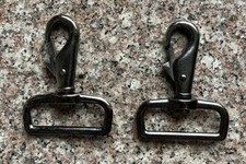 2 Pack / Pieces  2  Wide Swivel D-Ring Clasp Clamp Hook See Pics.