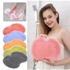Foot Back Scrubber Exfoliating Silicone Massager Pad Cleaning Mat Bath Shower US