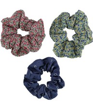 American Eagle Womens 3 Pack Multi Fabric Hair Scrunchie, Multicoloured