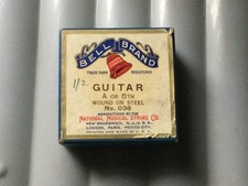 VINTAGE BELL BRAND GUITAR SET BOX (Empty) STEEL NO 038 - VG vintage condition