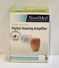 NuvoMed Inside-the-Ear Hearing Amplifier with Case