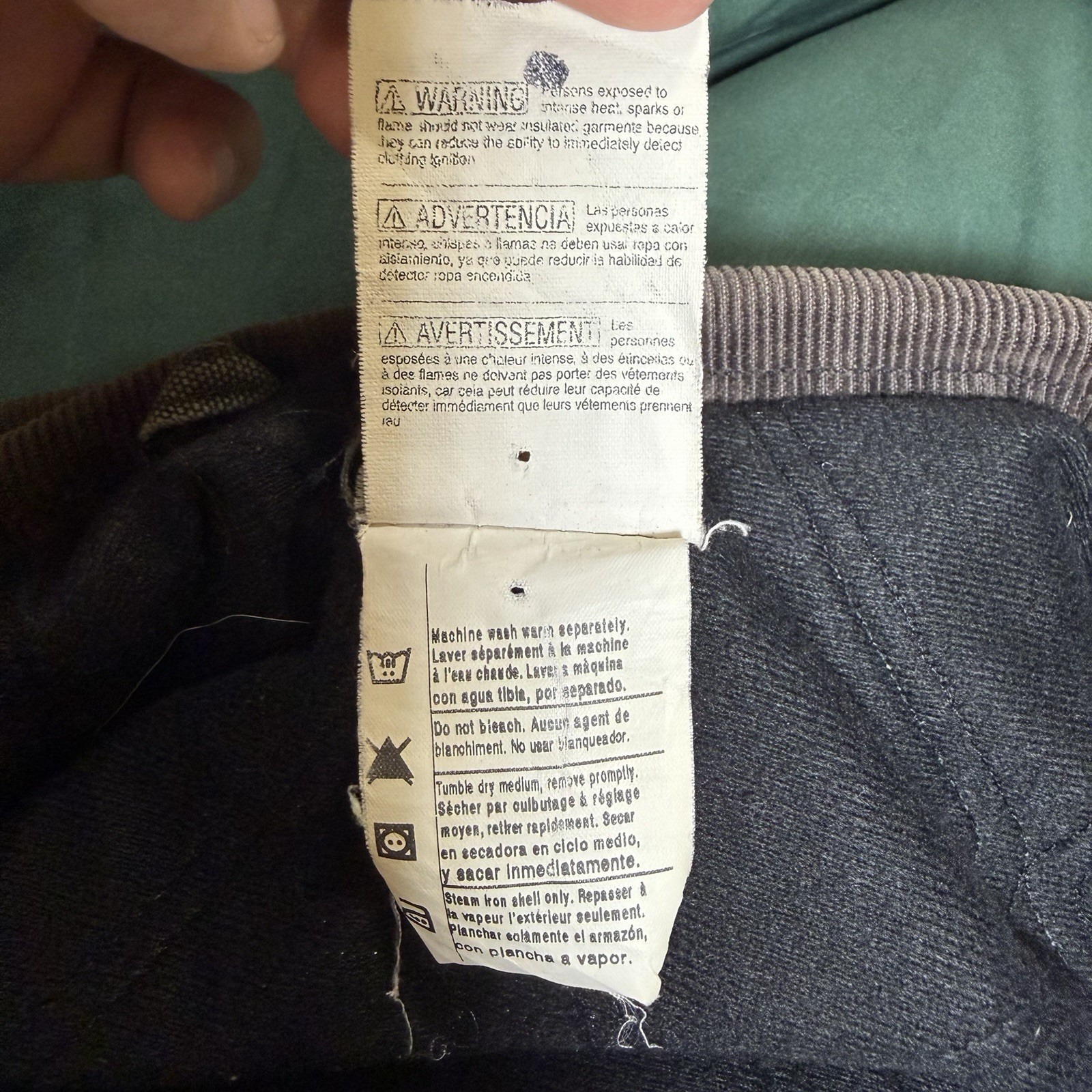 Vintage Carhartt Quilted Santa Fe Jacket “Moss Green” J14 MOS Men’s Medium thumbnail 8