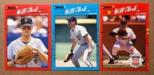 Will Clark 1990 Donruss Base & The Best Of The N.L.  & All-Star Baseball Cards.