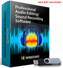 Audacity-Pro Audio-Music Studio Editing-Recording Software Program-Windows-Flash