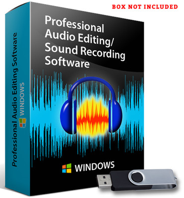 Audacity-Pro Audio-Music Studio Editing-Recording Software Program-Windows-Flash
