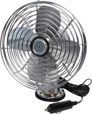 12v Car Fan Heavy Duty Metal 7.5 Inch Dashboard Cooling Truck Vehicle