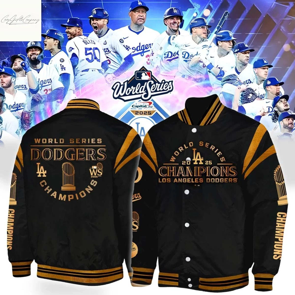 Dodgers 2025 World Series Champions Baseball Jacket
