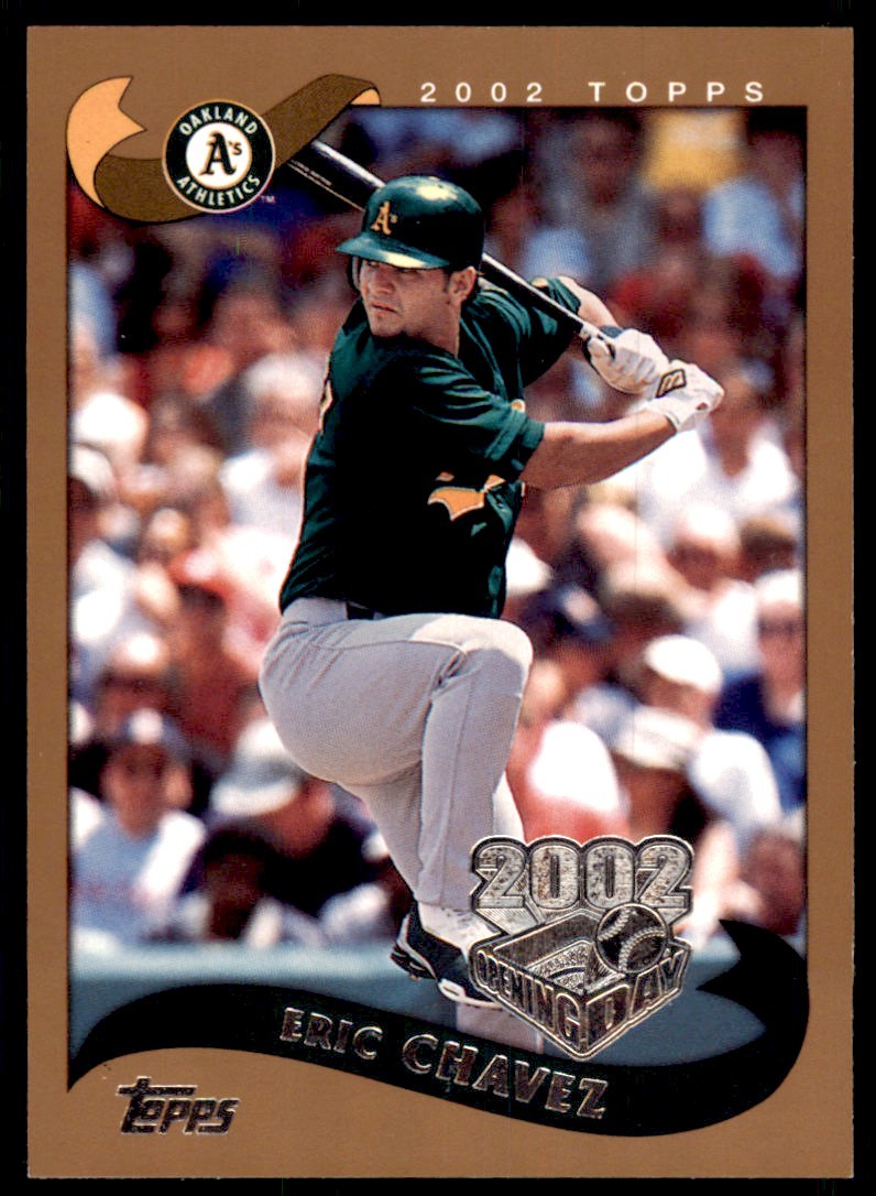 2002 TOPPS OPENING DAY ERIC CHAVEZ. OAKLAND ATHLETICS #111