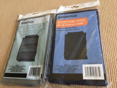 Closet Essentials 2 Packages Of Collapsible Storage Container 2 Colors