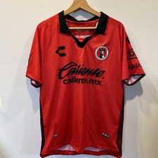 Camiseta deportiva de fútbol para hombre Charly Xolos Tijuana 23/24 roja local talla L