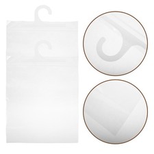 25 Pcs Transparent Hanging Storage Bag Bags for Clothes on Hooks with