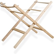 Image of Clair de Lune Self Assembly Natural Moses Basket Folding Stand