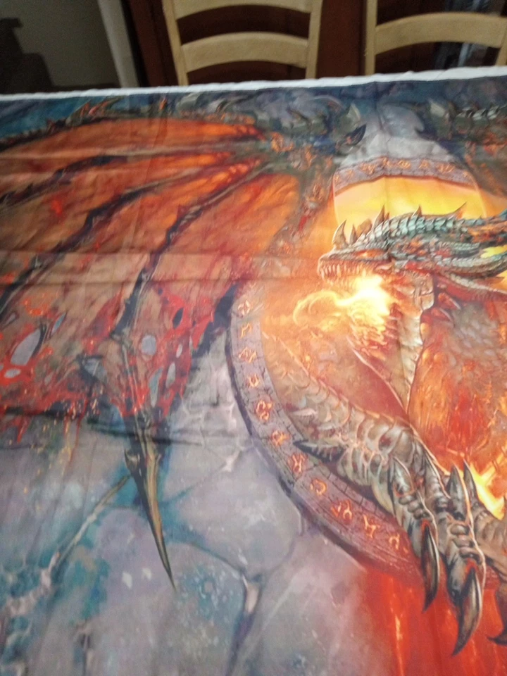 Tapiz de dragón bandera bandera colgante de pared 58,5 X 38,5 pulgadas fantasía mítica  Foto 4 de 4