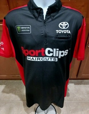Joe Gibbs Racing XL Team Issued SportClips Yota Pit Crew Shirt NASCAR Erik Jones