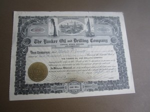 1919 - YANKEE OIL and DRILLING COMPANY - Stock Certificate - COLORADO
