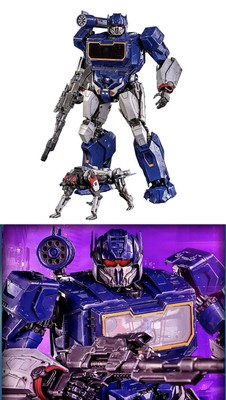 Transformers Soundwave and Ravage フィギュア Threezero DLX Soundwave And Ravage Transformers Die-Cast Figures