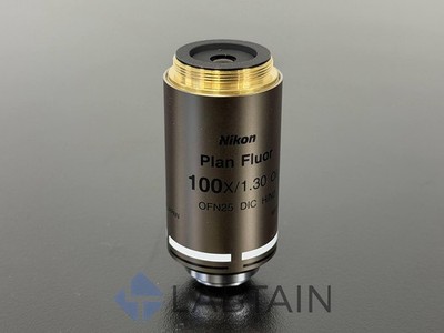 Nikon Plan Fluor 100X/1.30 Oil DIC H/N2 Microscope Objective MRH01902