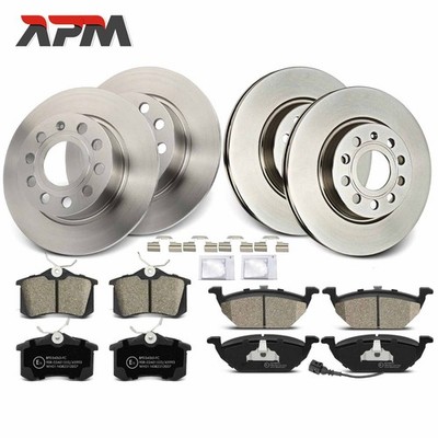 Bremsscheiben Bremsbeläge Vorne Hinten inkl. Zubehör für VW Golf 5 6 Audi A3