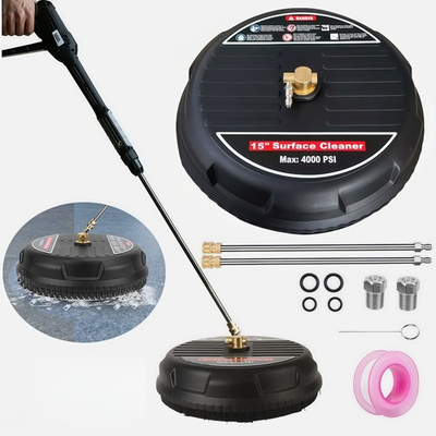 #ad #ad 15quot; 4000PSI Pressure Washer Surface Cleaner w Extension Wand Universal Free Ship $59.00