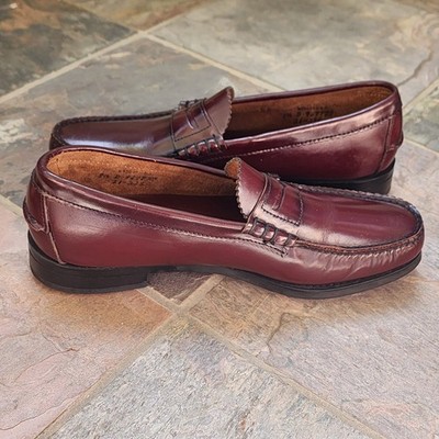 DEXTER PENNY LOAFERS Mens Sz 9.5 D Shoes Vtg USA Burgundy  display picture 1
