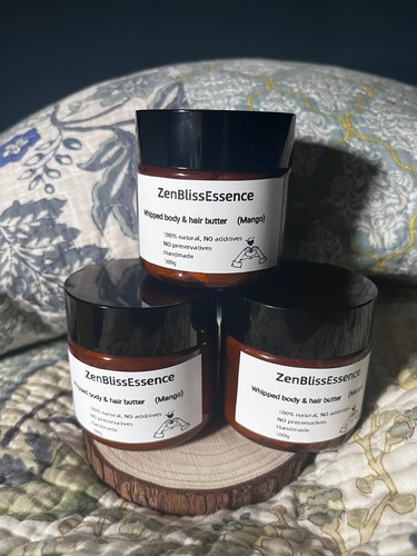Whipped Handmade Mango Body & Hair Butter 100g| Deep Hydration For Dry Skin - Picture 14 of 24