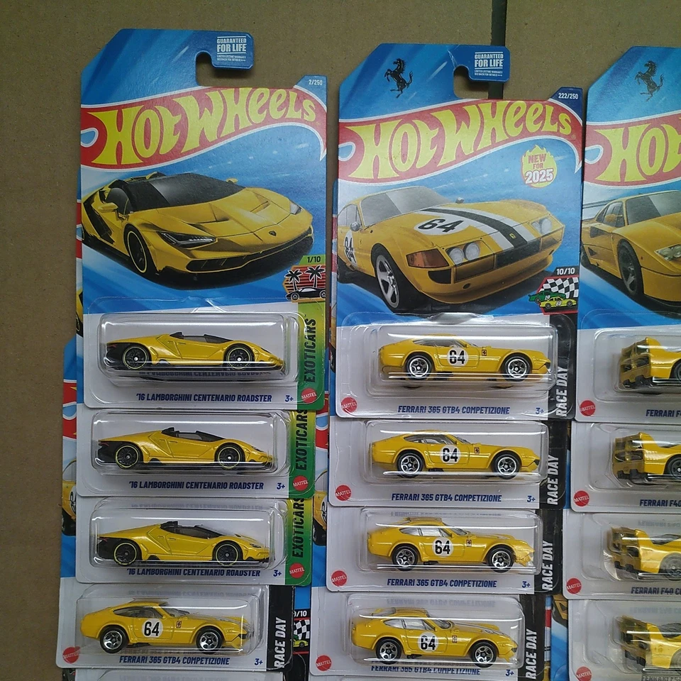 Hot Wheels 2025   Ferrari f40 - Ferrari -365 gtb4- Bentley -Lamborghini ~ lot - Image 3 of 4