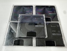 5 TDK Minidisc MD-RXG 80 Mins Recordable MD Black Minidisk MD80