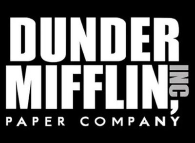 Black Paper Company Logo Sticker (Funny tv Show (3 x 5 inch)