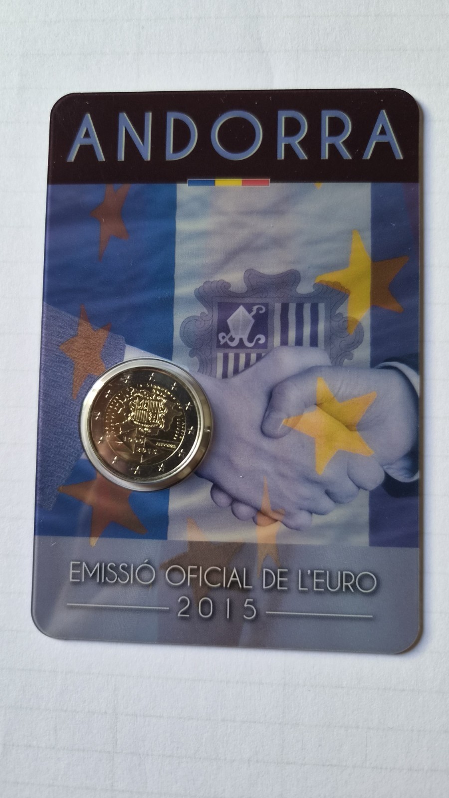 2 Euro Andorre 2015 Accord Douanier