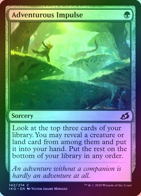 Adventurous Impulse Foil (142) Ikoria: Lair of Behemoths IKO MTG Magic