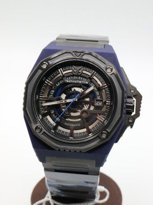 TM-52500 - TechnoMarine Carbon Nautic Automatic Black Dial Men's Watch