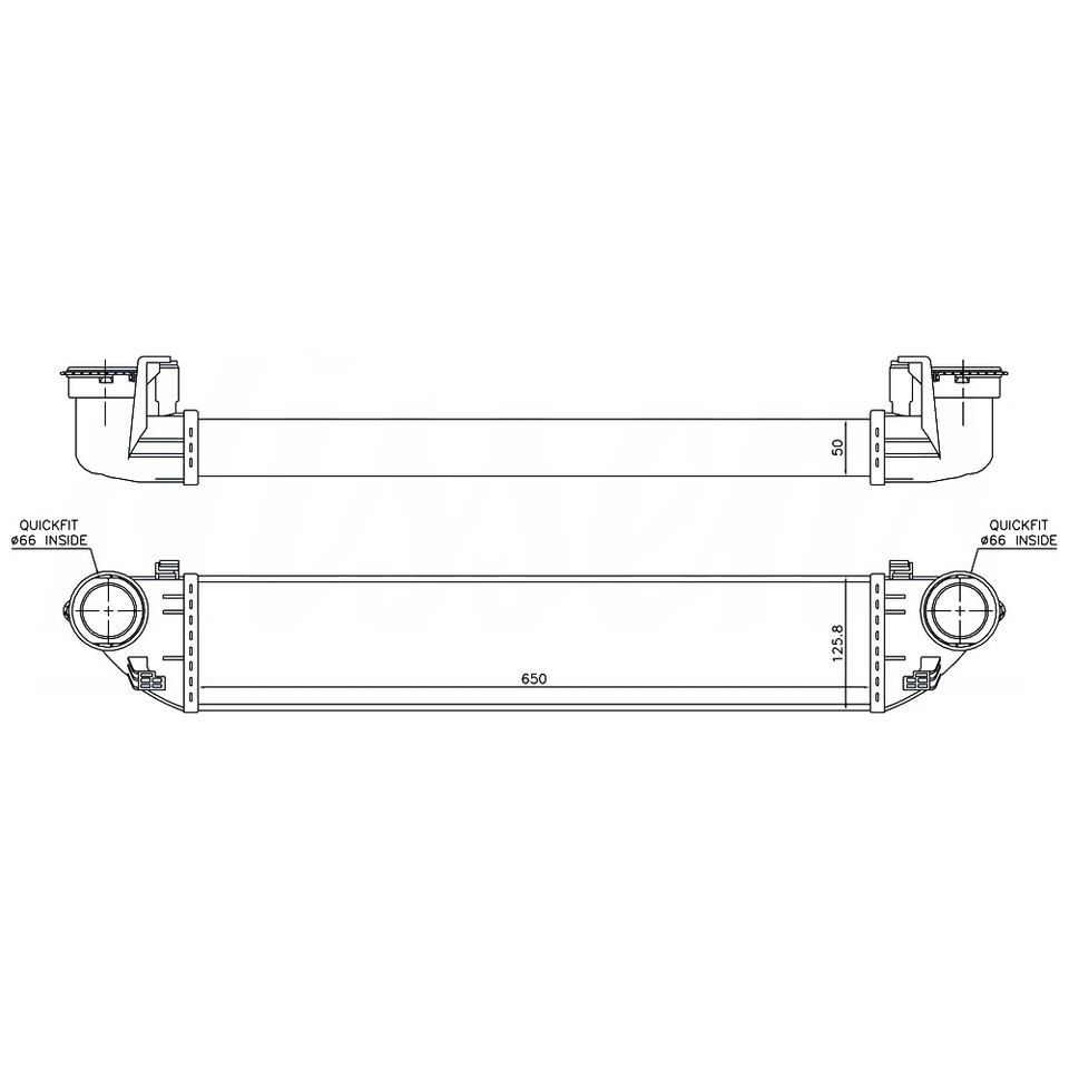 Nuevo intercooler para Mercedes-Benz C230 A2035000600 20350000 Foto 2 de 4