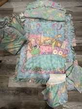 Lambs  Ivy Baby Quilt Blanket Comforter Crib Set Vintage 5 Pieces