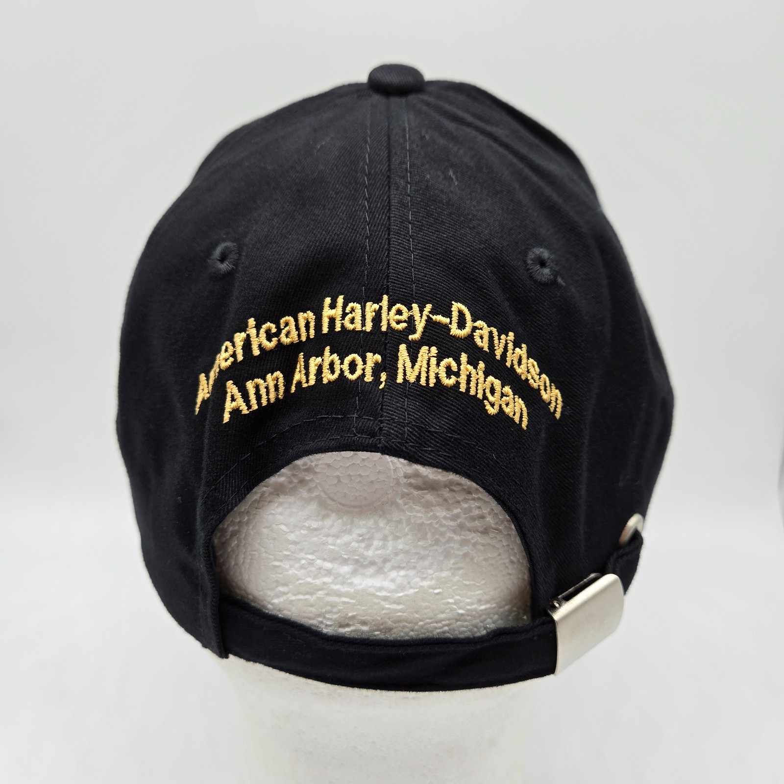 Harley Davidson Police 1 Hat Metal Logo Black 100 Years Serving Law Enforcement