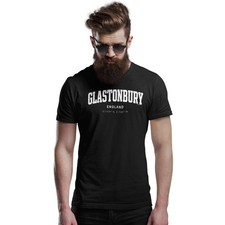 Glastonbury Varsity Style Print With Coordinates Hand Printed T-Shirt