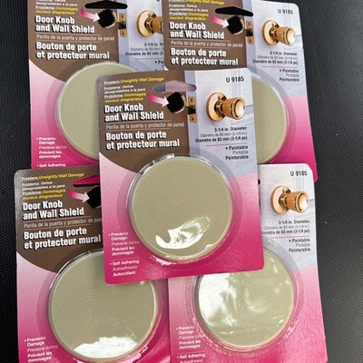 Prime-Line Self Adhesive Wall Protector Rigid Vinyl Beage 3-1/2'' U 9185 (pack-5)