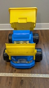 Vintage Lego Duplo Heavy Loader 2225 - Blue Storage Truck Dozer Tipper Bucket