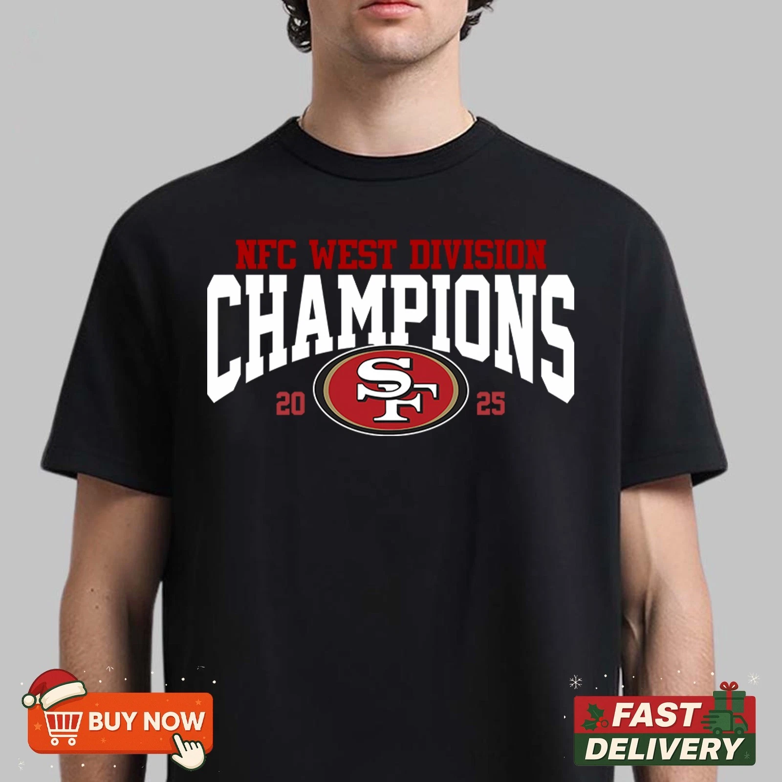 San Francisco 49ers NFC West Division Champions 2025 TShirt