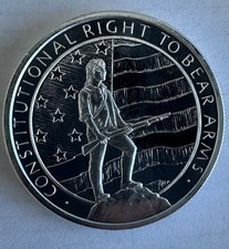 Constitutional Right to Bear Arms - 1 oz 999 Fine Silver Round Golden State Mint