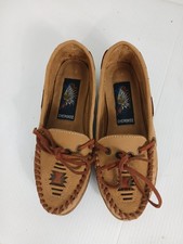 VTG 90s Cherokee Moccasins Boat Shoes Leather Size Womens 5 New Deadstock No Box