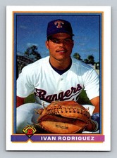 1991 Bowman #272 Ivan Rodriguez Rookie Card RC